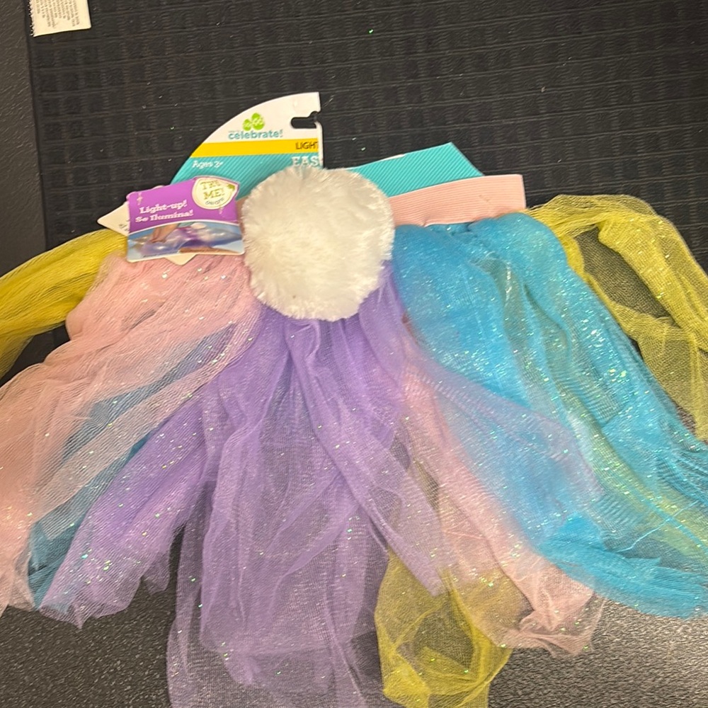 Celebrate It Kids Rainbow Tutu Costume size is 2 to 4T non tested